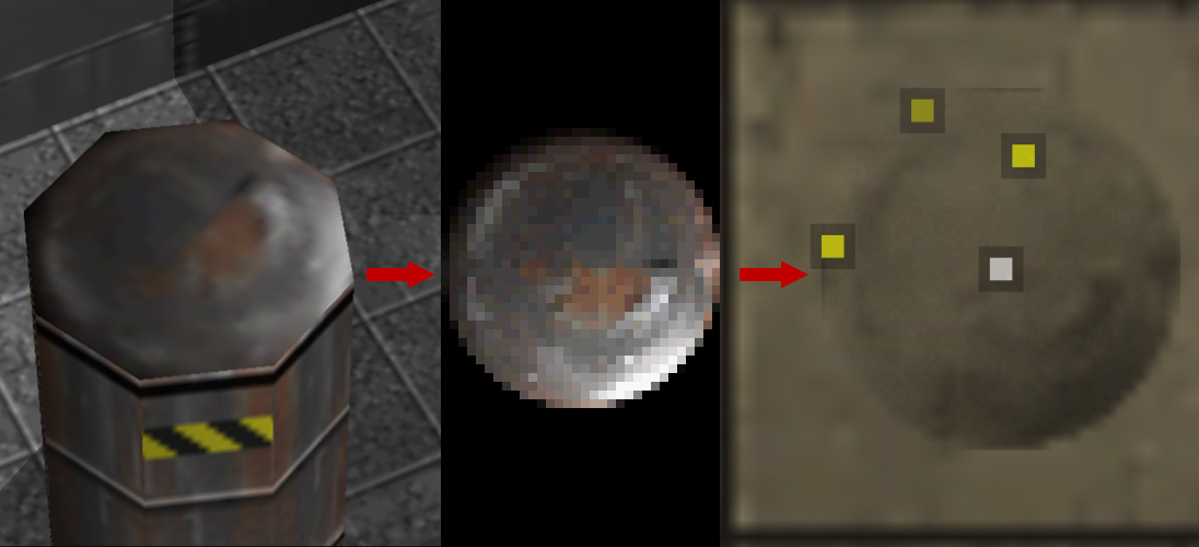 Oil drum top texture comparison