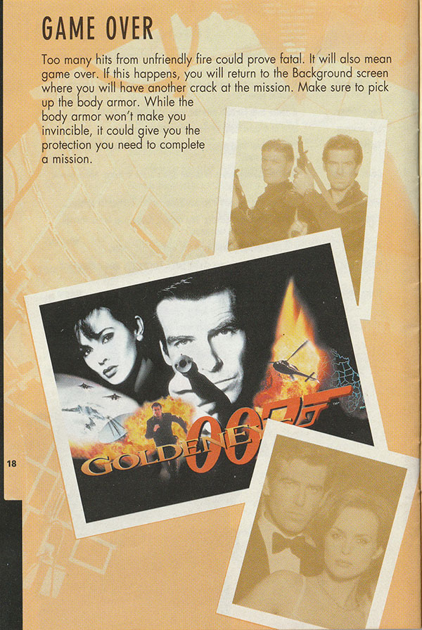 GoldenEye 007 manual page