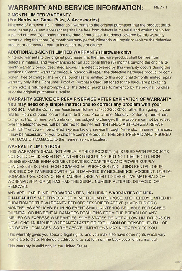 GoldenEye 007 manual page