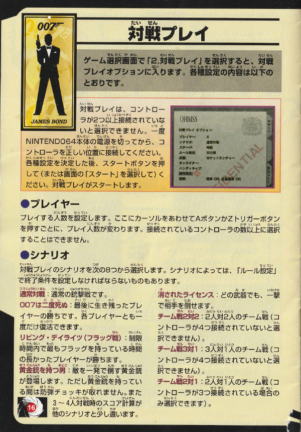GoldenEye 007 manual page