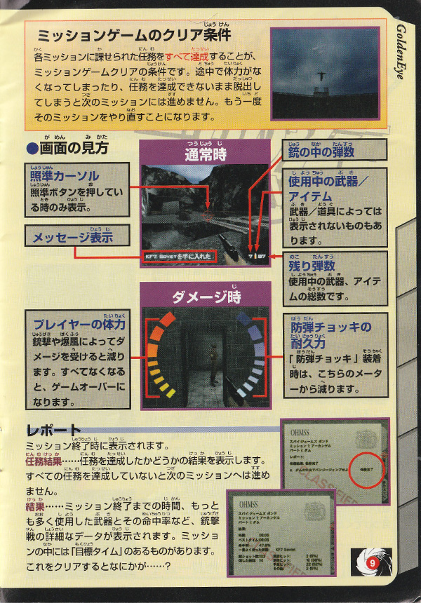 GoldenEye 007 manual page