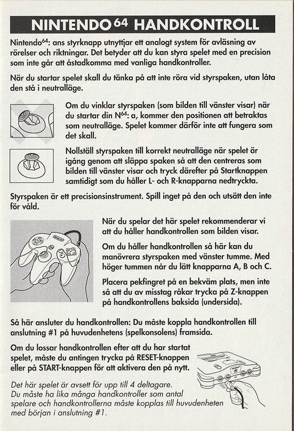 GoldenEye 007 manual page