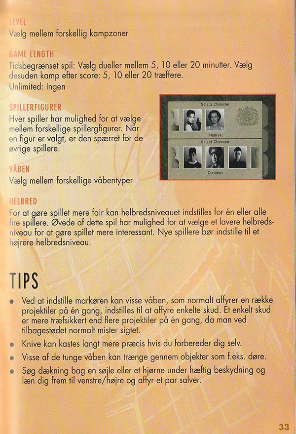 GoldenEye 007 manual page
