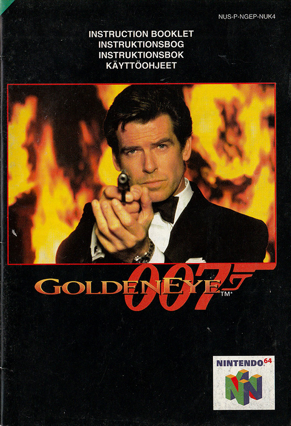 GoldenEye 007 manual front cover