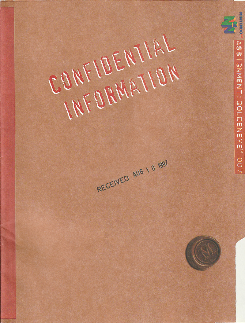 GoldenEye 007 manual front cover