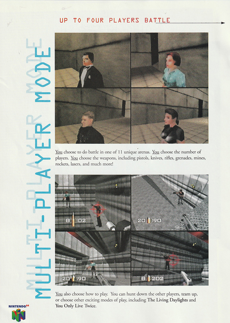 GoldenEye 007 manual front cover