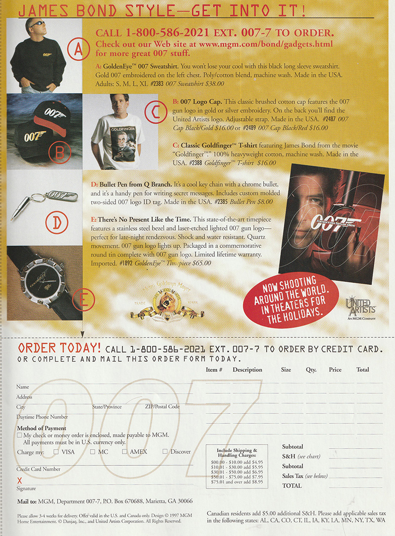 GoldenEye 007 manual front cover