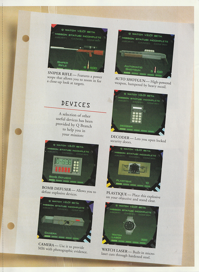 GoldenEye 007 manual front cover