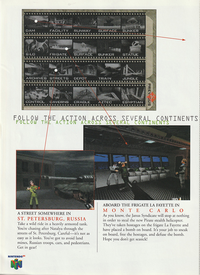 GoldenEye 007 manual front cover